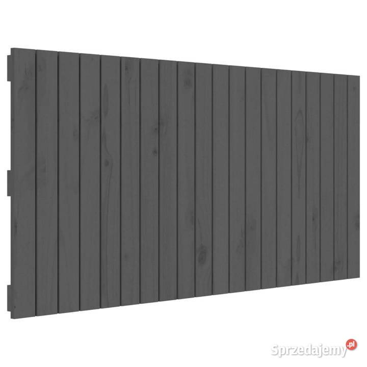 Wezgłowie łóżka szare 1275x3x60 lite drewno Warszawa