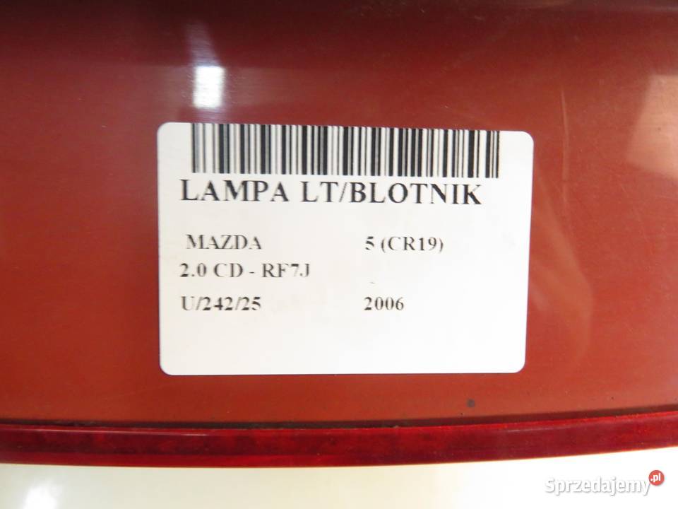 LAMPA LEWA TYLNA MAZDA 5 CR19 C23551160 małopolskie