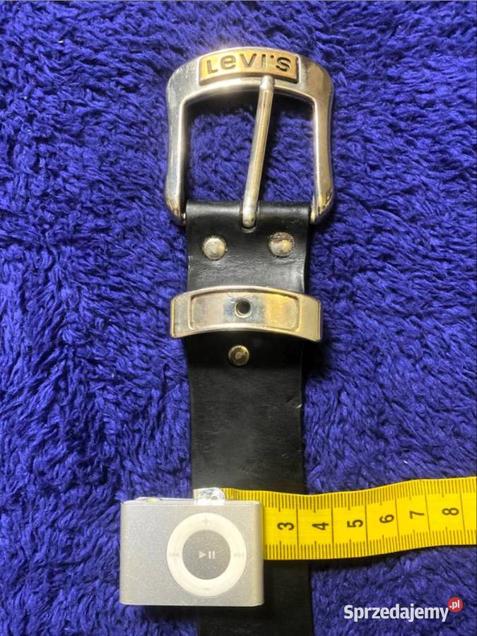 Kultowy Skórzany Pasek Levis Strauss Orginal USA Skóra Galanteria i dodatki Poraj
