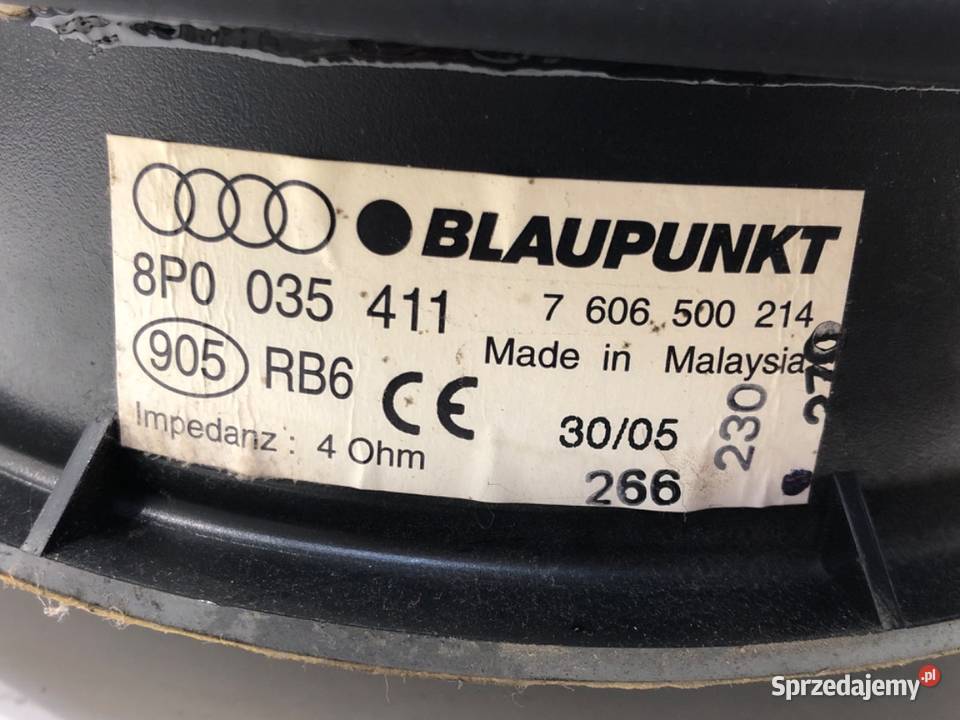 GŁOŚNIKI KOMPLET AUDI A3 8P 8H0035411D Hatchback osobowe podkarpackie