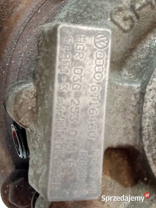 TURBOSPRĘŻARKA GT1646V 03G253014F 19 TDI Skoda Turbosprężarki