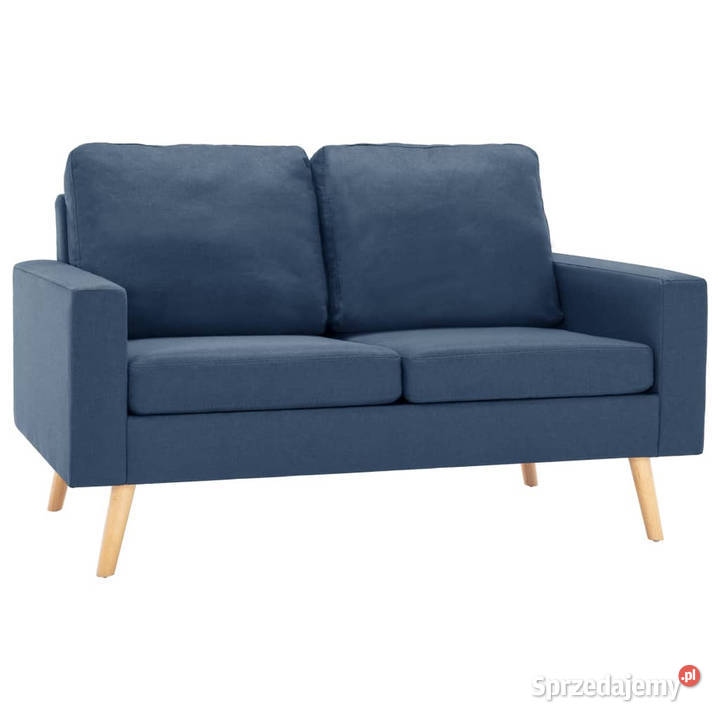 2osobowa sofa niebieska tapicerowana tkaniną mazowieckie Warszawa sprzedam