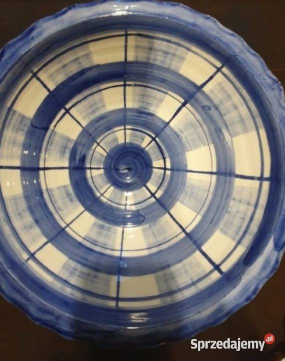 Duża PATERA NA NÓŻCE ceramika z Biot Francja Pozostałe Lublin