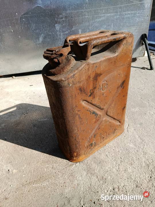 Kanister USA qmc 1943r Kanistry, lejki i pompki małopolskie Miechów