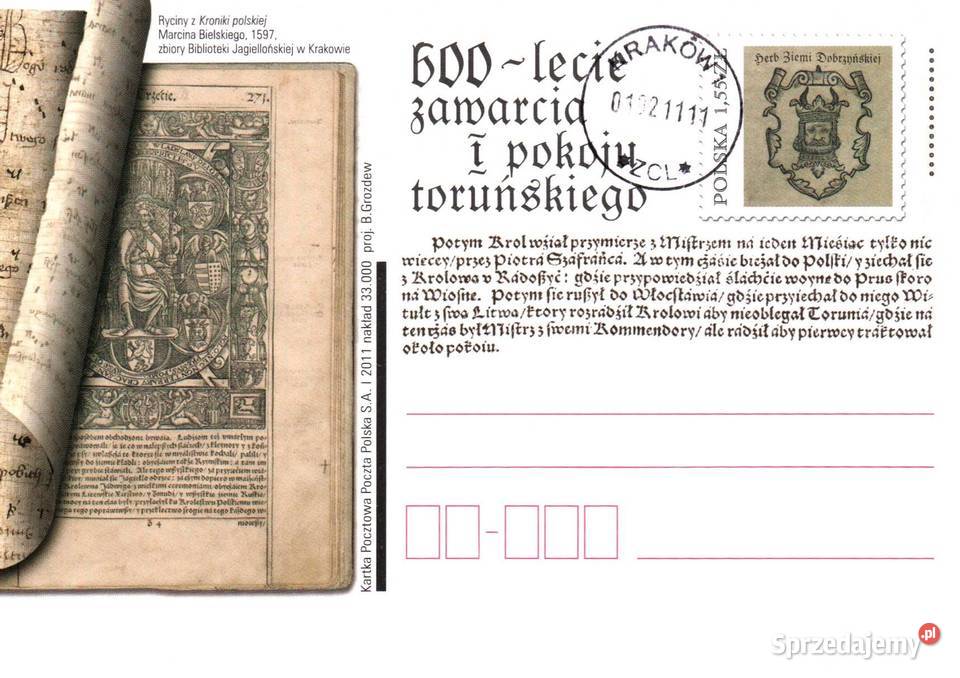 Całostki karty pocztowe 2011r sprzedam