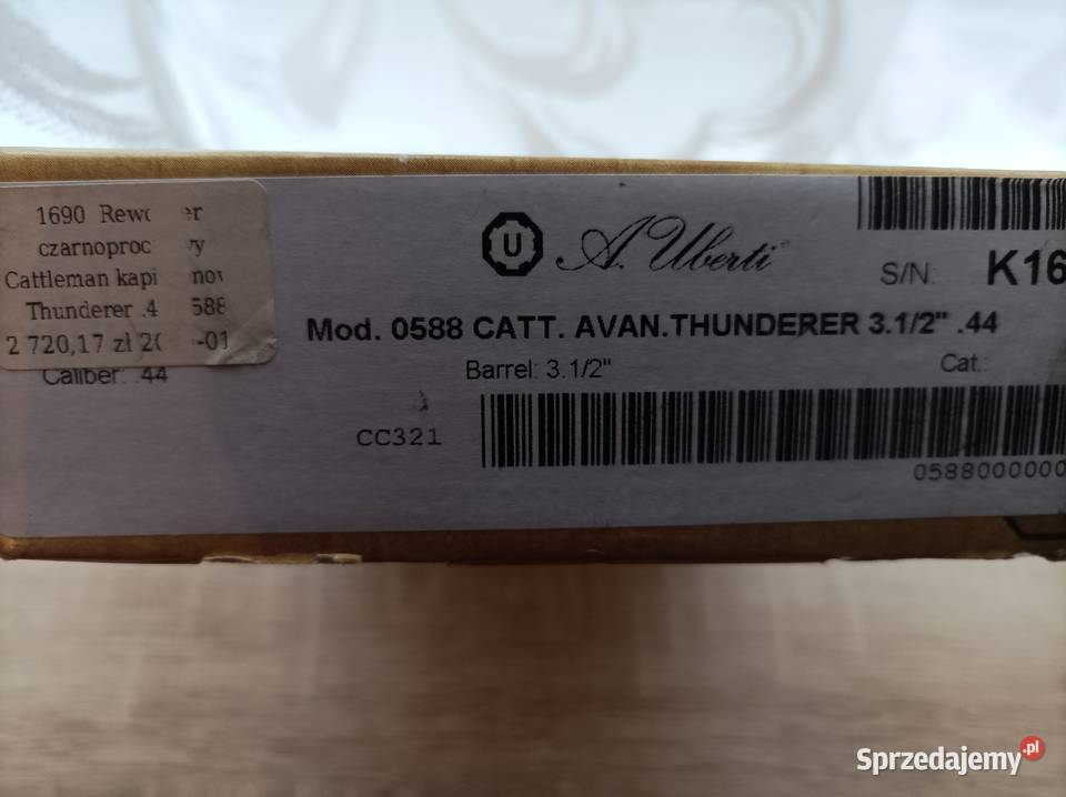 Czarnoprochowy colt Cattleman Thunderer 35 cala Koszalin