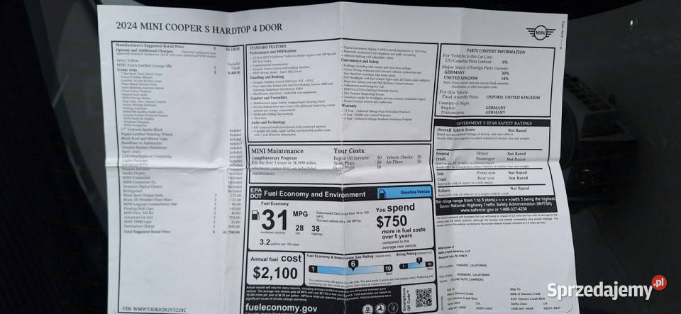 Mini Cooper II 2006 światła do jazdy dziennej Szczecin