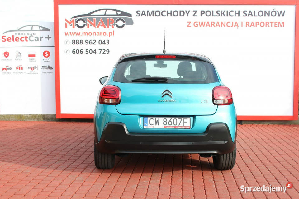 Citroen C3 Shine Salon Polska 1właściciel lakier metallic kujawsko-pomorskie