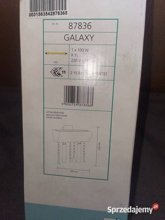 Kinkiet Galaxy biały małopolskie Kraków sprzedam