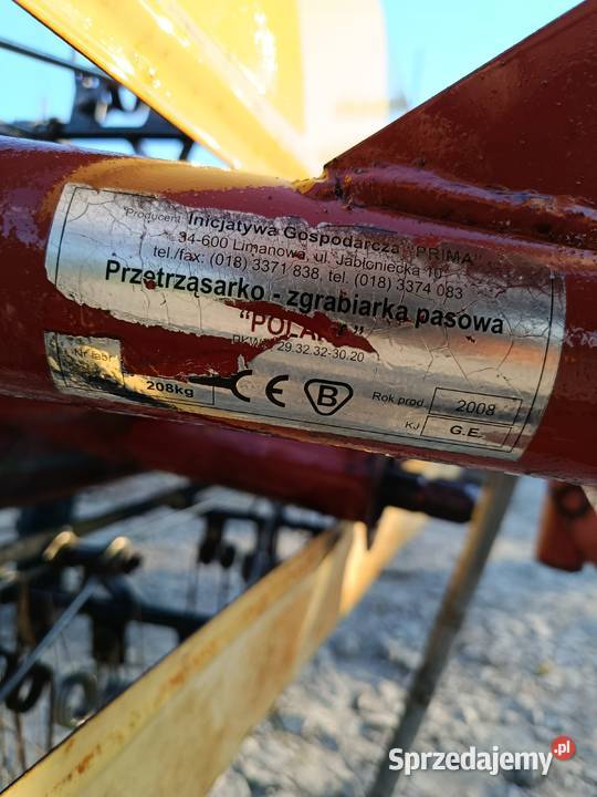 Zgrabiarka taśmówka polska nowy typ transport nieuszkodzony małopolskie sprzedam
