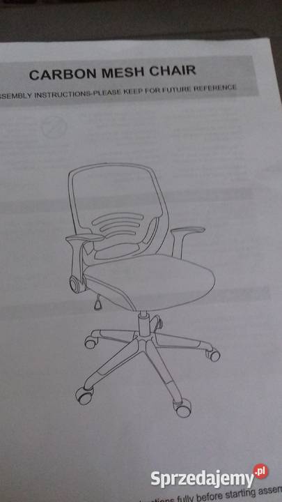 krzesło biurowe obrotowe fotel biurowy 49cm mazowieckie Warszawa