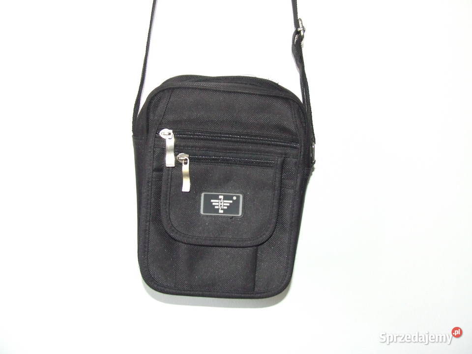 Materiałowa czarna torba na ramię ramię dolnośląskie