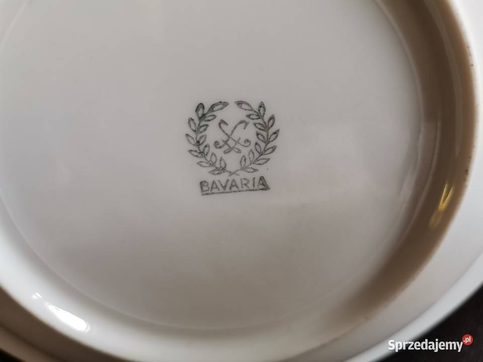 Stary talerz ozdobny porcelana Bavaria