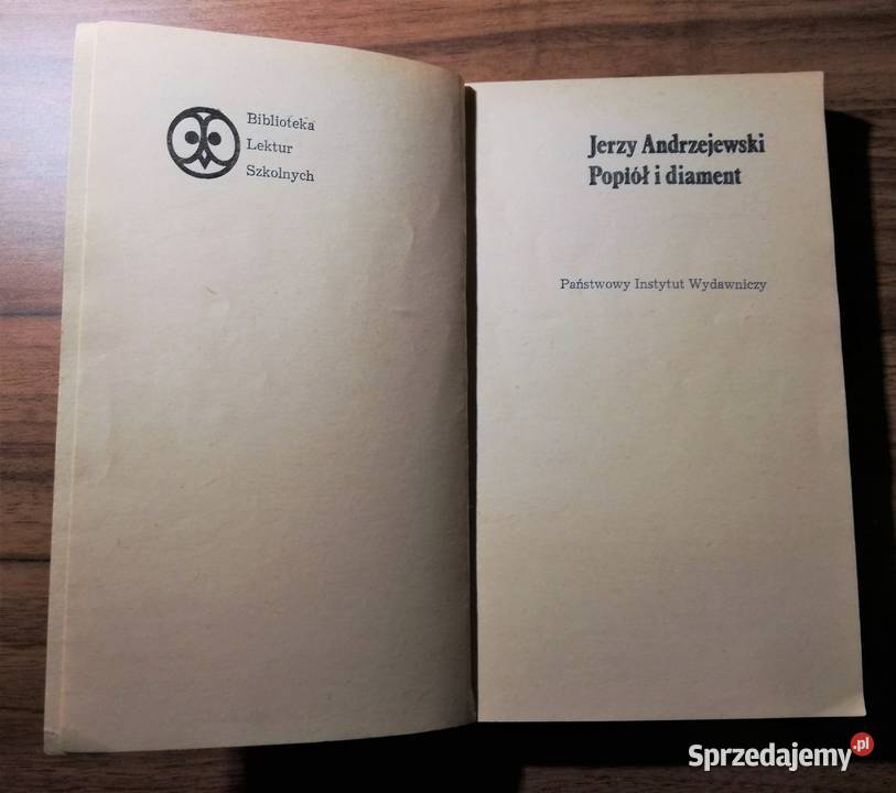 Popiół i diament Jerzy Andrzejewski Proza i poezja Warszawa sprzedam