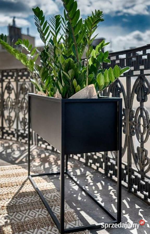 Kwietnik Metalowy Stojak Donica 60x60x30 Sobienie-Jeziory