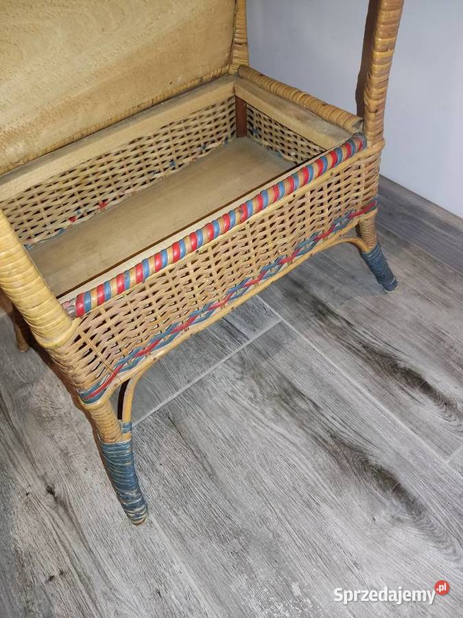 Dwie skrzynie kufry wiklinowe lata 60 te XX w 33cm Głuchołazy