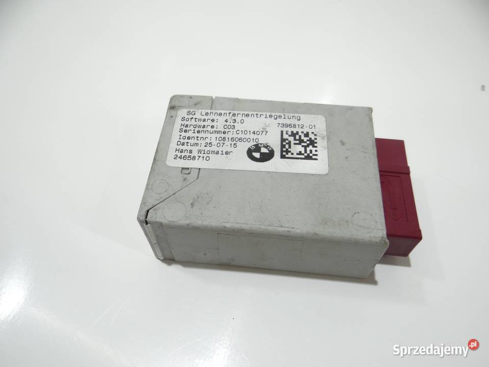 MODUŁ STEROWNIK FOTELA BMW X1 F48 7396812 lubelskie