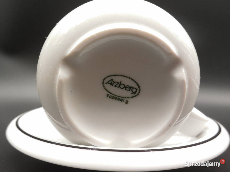 Porcelanowa filiżanka z podstawką Arzberg Porcelana i szkło wielkopolskie Raszków