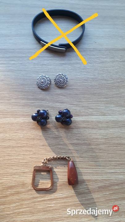 Naszyjniki korale klipsy vintage Warszawa