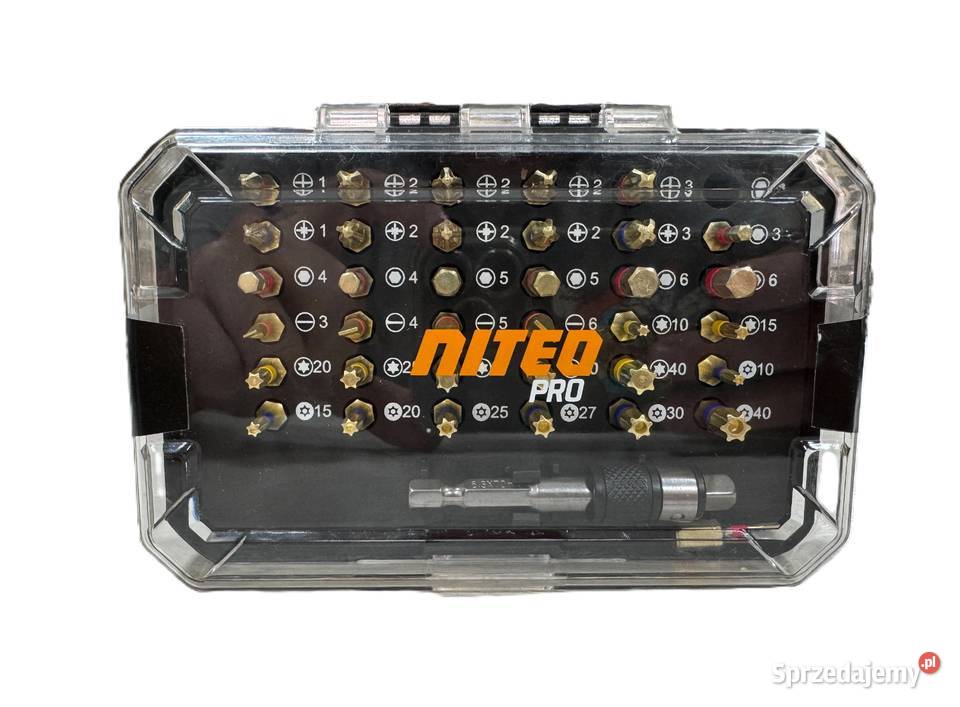 Zestaw Bitów NITEO PRO 37 Elementów Elbląg sprzedam