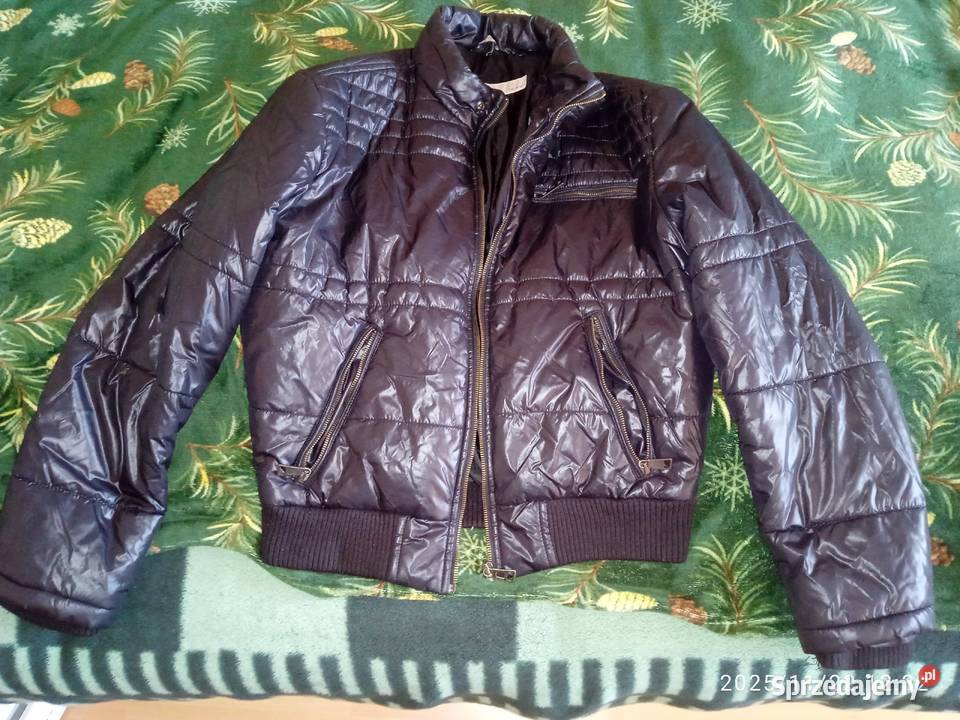 Damska kurtka ciepła jesieni wiosena czarny pomorskie sprzedam