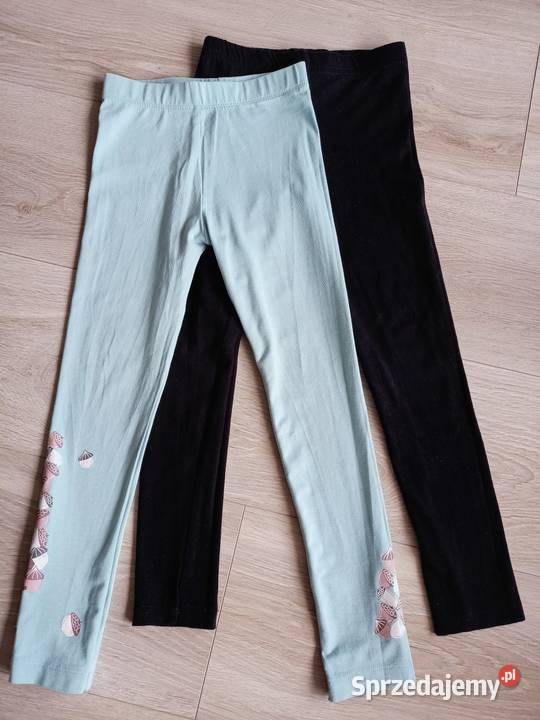 Legginsy dziewczęce 2pak morskie i czarne 116 Płock