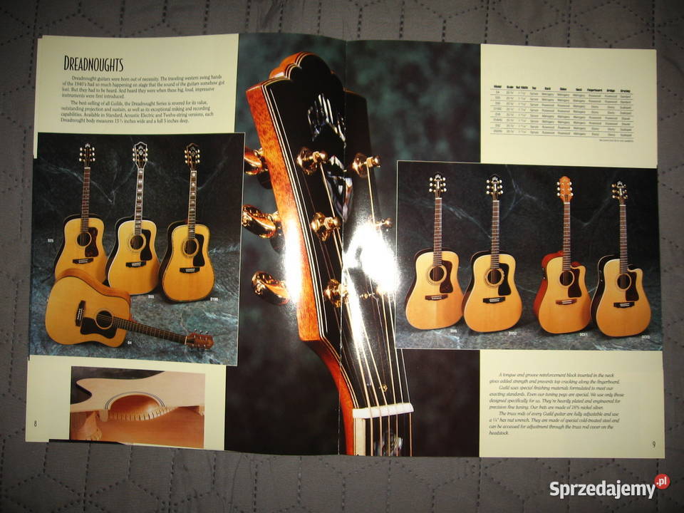 Guild Guitars 1996 catalog katalog gitar Kępice