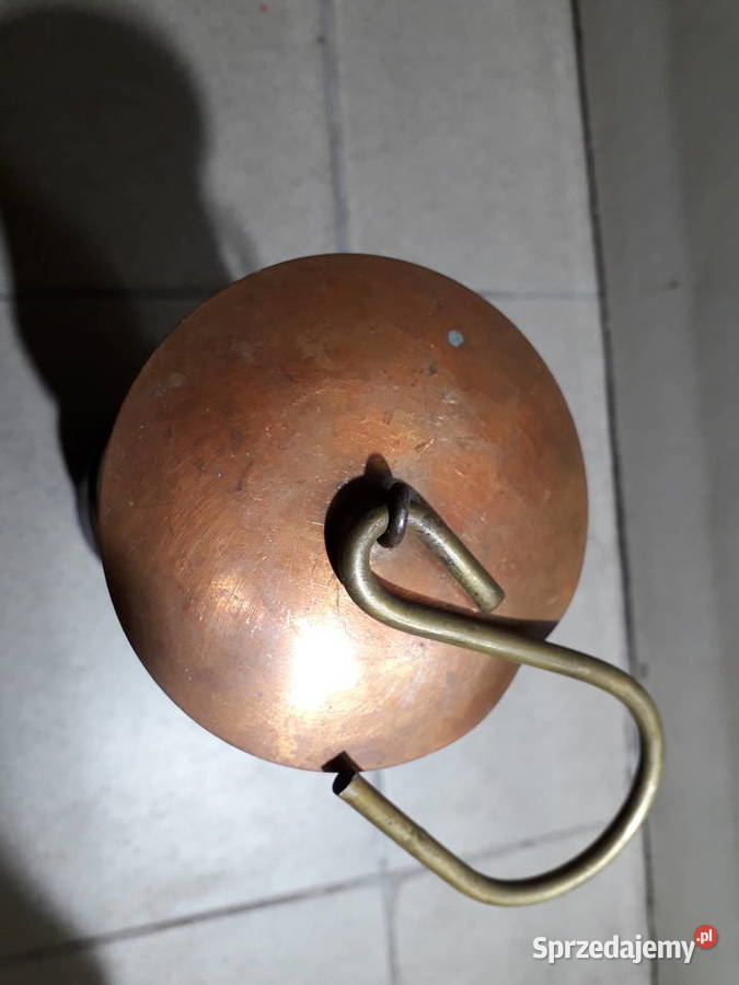 Zabytkowa mosiężna lampa górnicza Warszawa