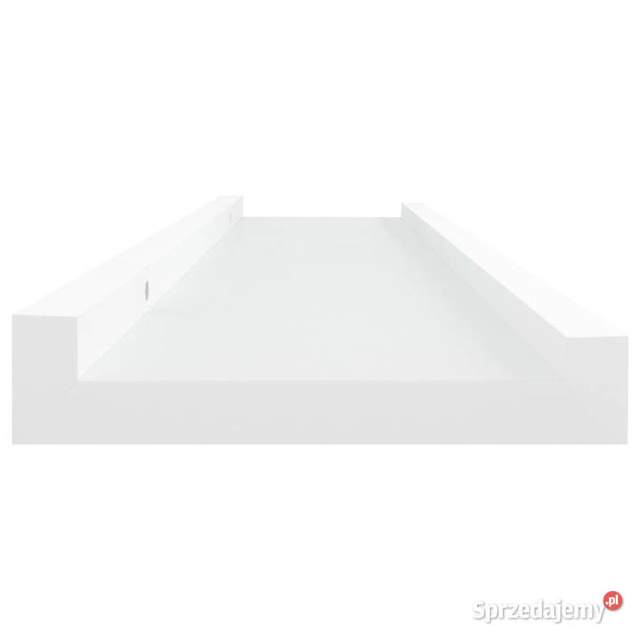 Półki ścienne na zdjęcia 2 białe 40x9x3 MDF Warszawa