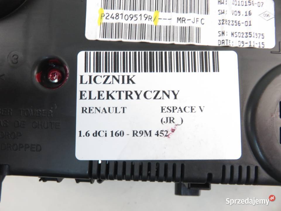 LICZNIK RENAULT ESPACE V R 16 dCi osobowe małopolskie