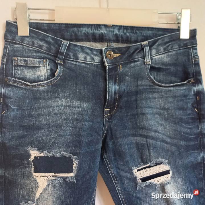 Spodnie damskie Jeans ciemny r 38 Dziury NOWE Moda i Styl Białystok
