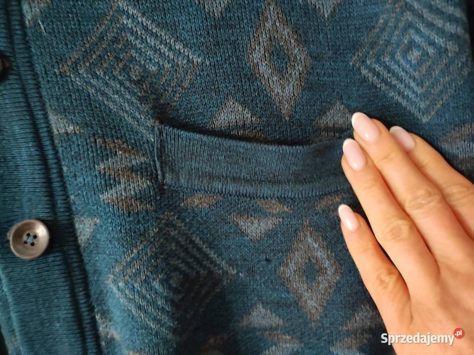 sweter kardigan pulower bluza Vintage wełniany z Moda i Styl Kielce