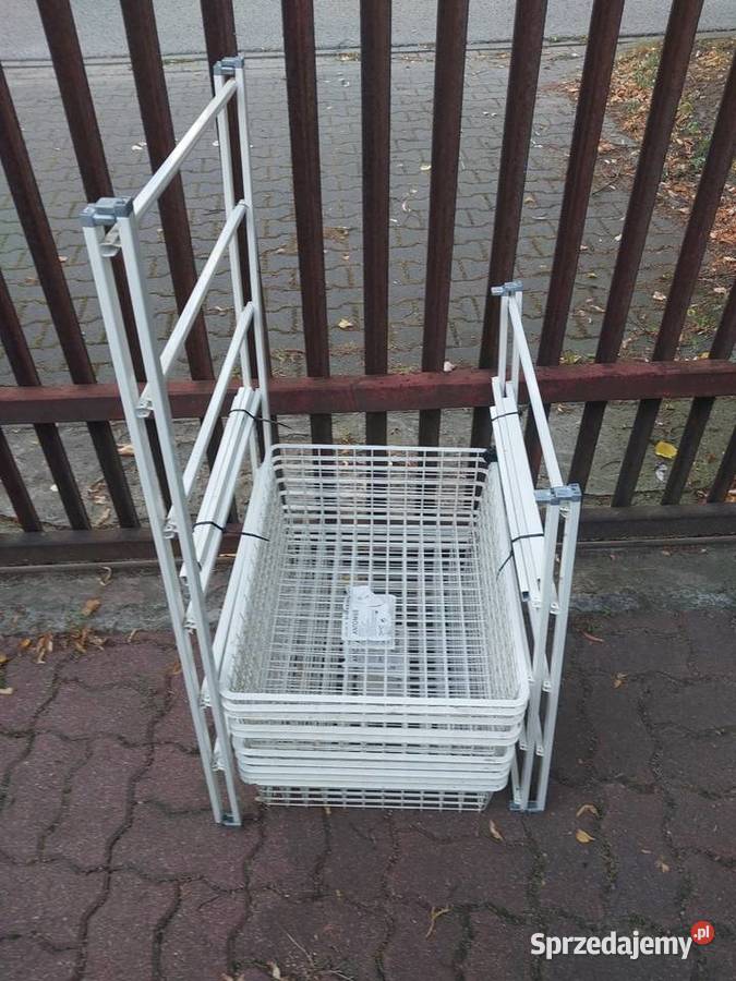 Regał z 10 szufladamikoszami drucianymi Antonius Zielonka