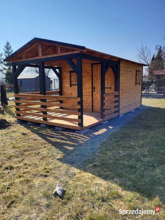 Domek narzędziowy z tarasem ogrodowy montaż w Oleśnica