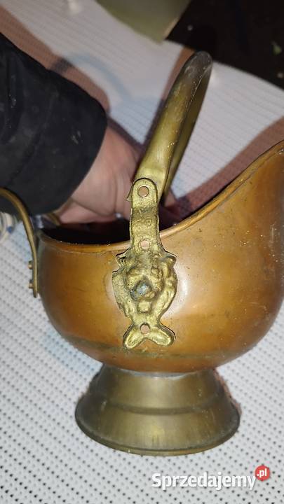 Donica węglarkaozdoba mosiądz lubuskie Słubice