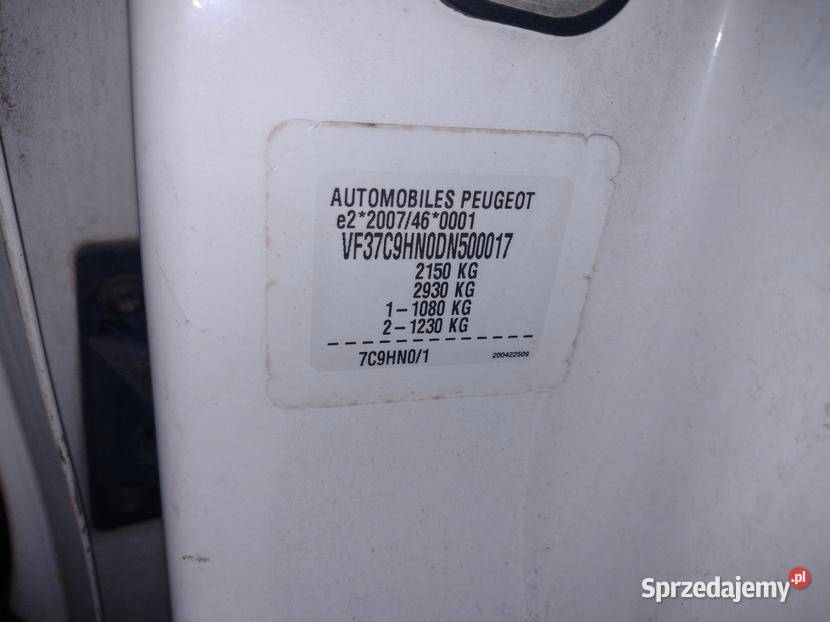 PEUGEOT PARTNER 2013 156000 ccm 75 diesel Warszawa