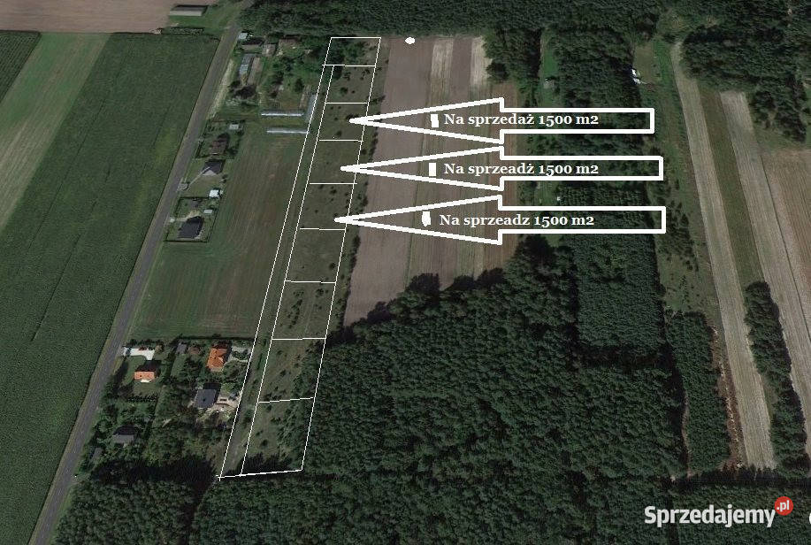 sprzedaży gruntu 1500m2 Kromolin Stary Stary 48zł/m2 sprzedam