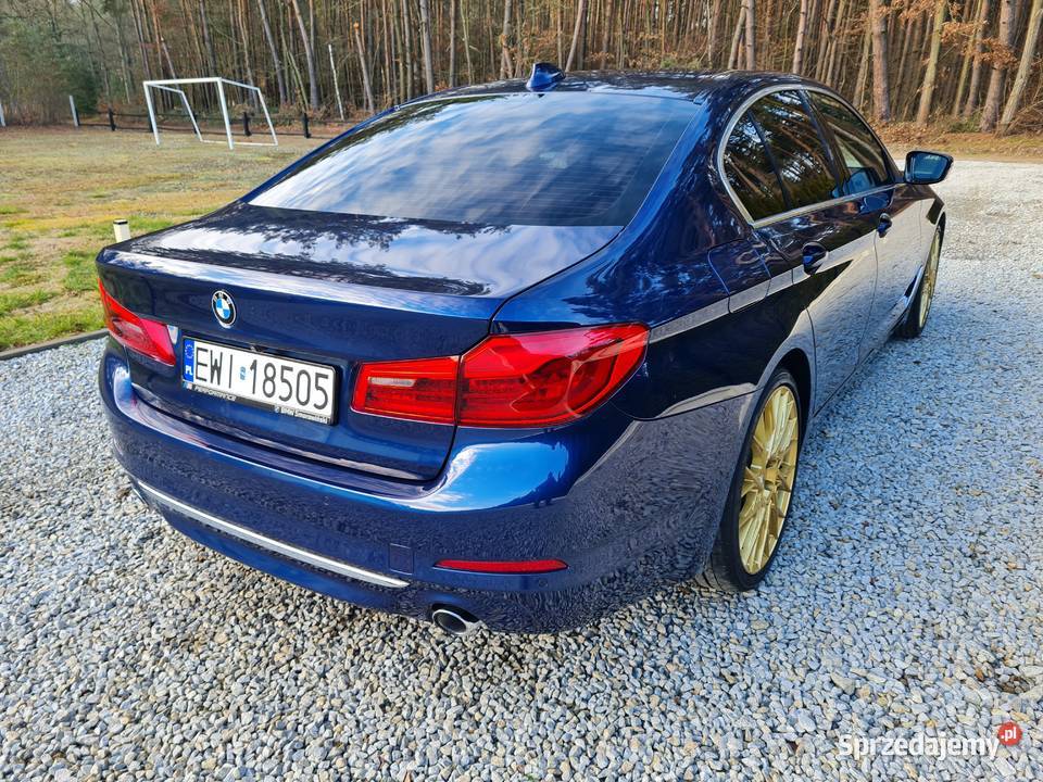 BMW 5 4x4 XDrive salon ory przebieg koła Skomlin