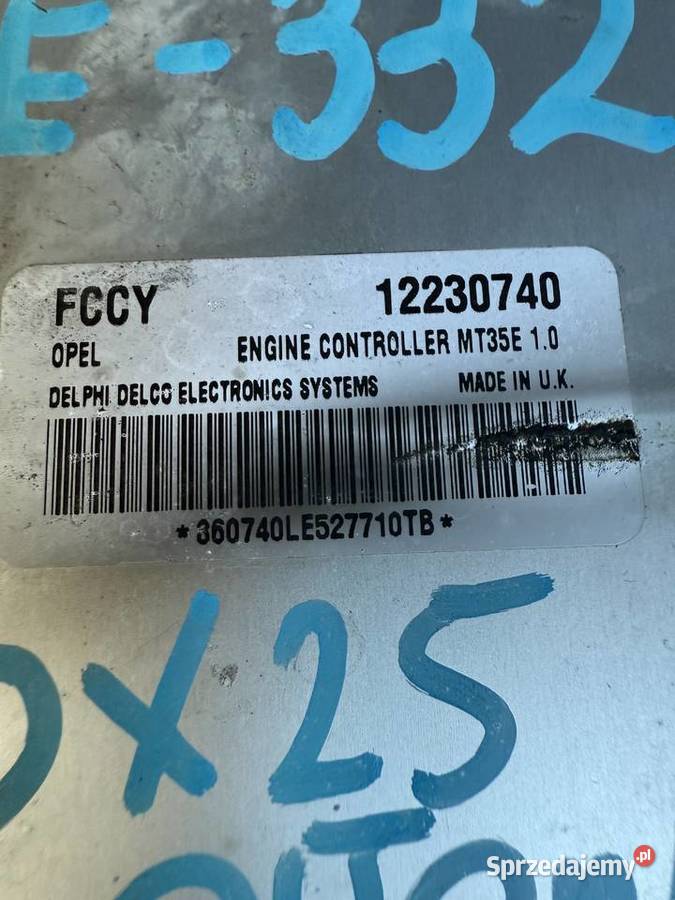 Sterownik silnika Opel 12230740 sprzedam