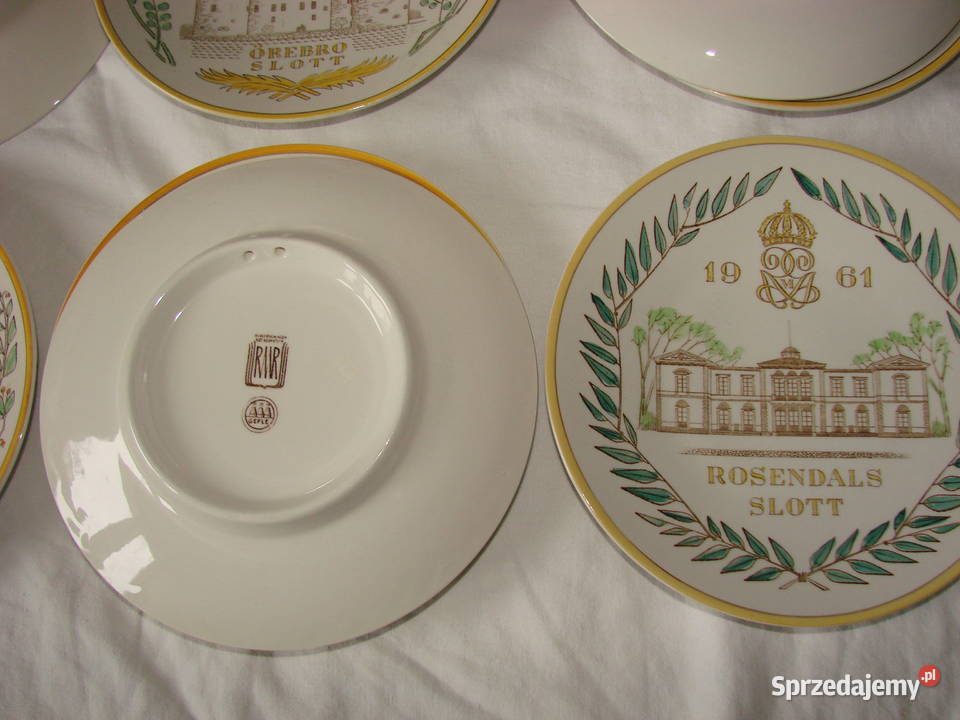 GEFLE Zamki szwedzkie porcelanowe talerze 195061 Porcelana i szkło Pruszcz Gdański sprzedam