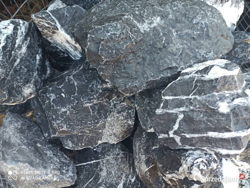 Kamień bryła Nero Venato Skała kamień ozdobny