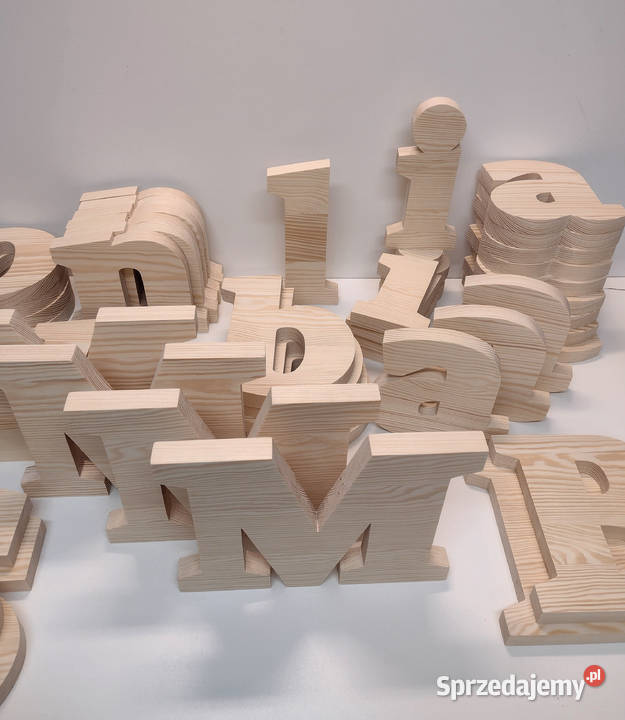 litery drewniane Inicjały ślubne wesele ślub Kraków