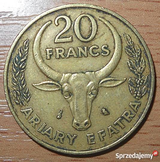 MADAGASKAR20 FRANCS ARIARY1989 r FAO