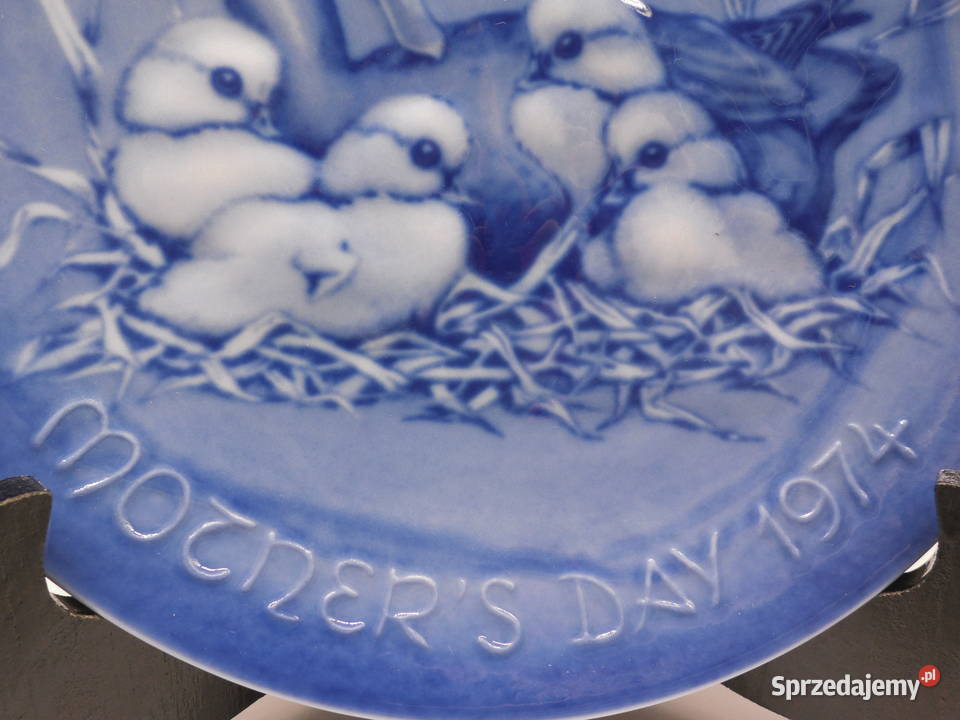 Porcelanowy Talerz Kolekcjonerski Dzień Matki Porcelana i szkło wielkopolskie Raszków