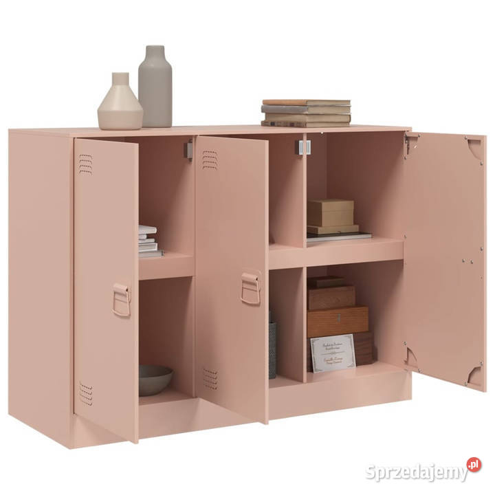 Szafka różowa 99x39x73 stal WM841722 Pozostałe Warszawa
