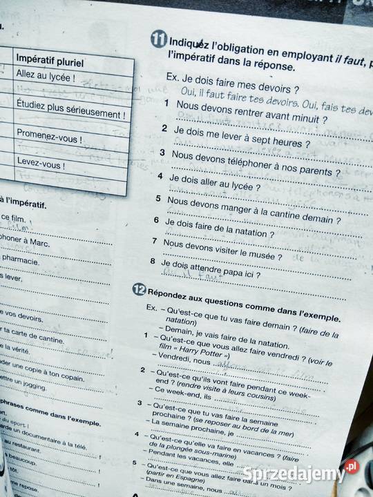 Francofolie 1 używane ćwiczenia kursy językowe Warszawa