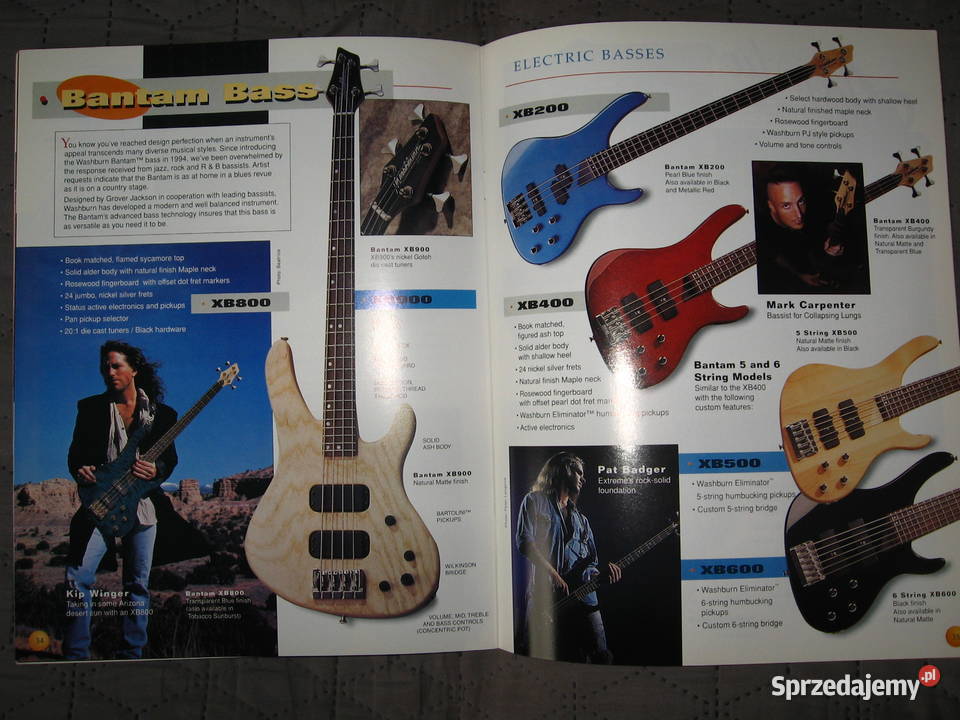 Washburn 1995 katalog gitar