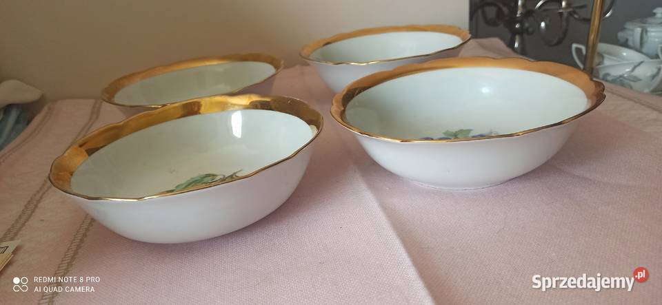 Patera z owocami Bohemia Czechslovakia Głęboka Gdańsk