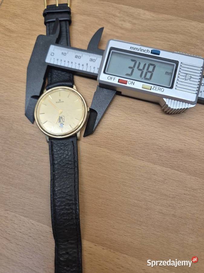 Męski zegarek szwajcarski Edox quartz