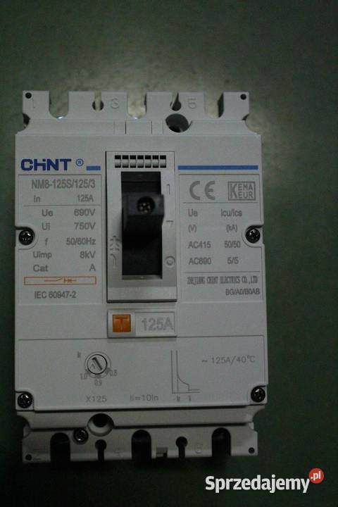 Wyłącznik MCCB NM8125S 125A 123010 stac Chint Włoszczowa sprzedam